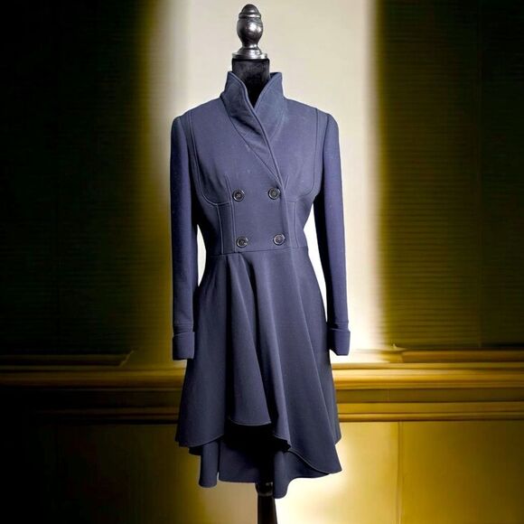 Alexander McQueen 2015 Wool Dress Peacoat (6/42) - Picture 1 of 15